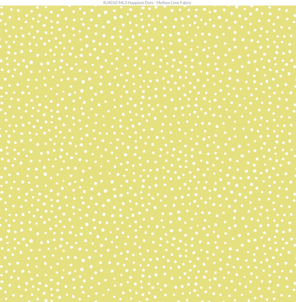 Happiest Dots in Mellow Lime by RJR Fabric