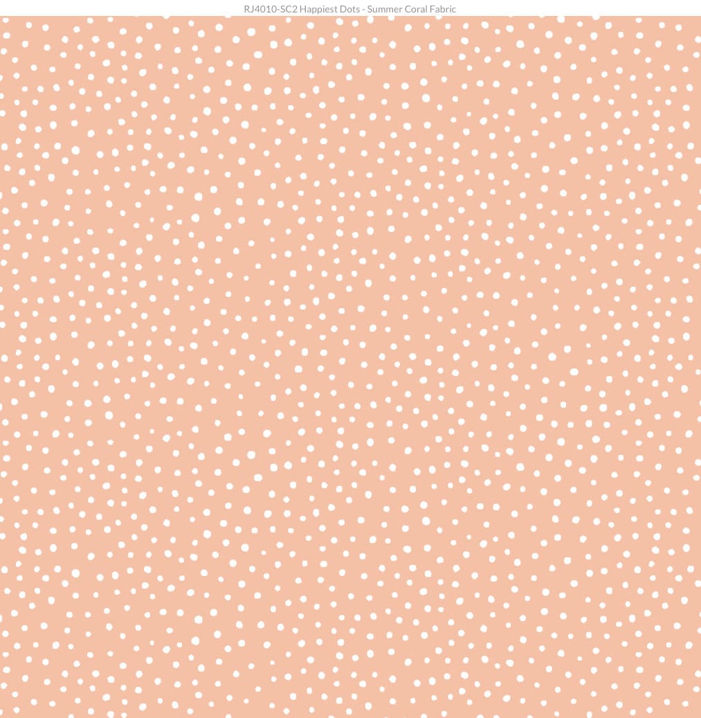 Happiest Dots in Summer Coral by RJR Fabric