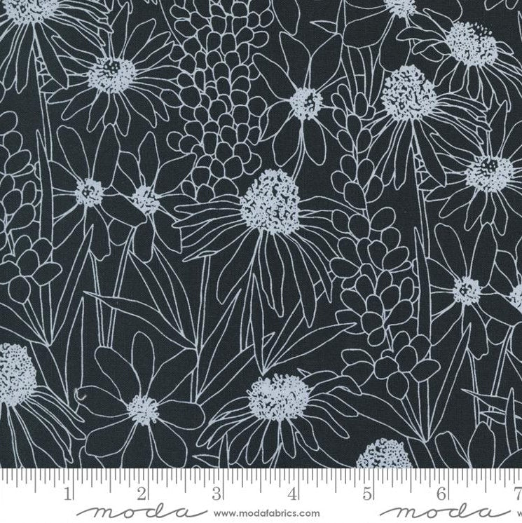 Hey Y'all “Wildflowers” in Ink by Moda Fabrics