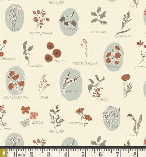 Roadside Wildflowers Three | Roots of Nature by Bonnie Christine | Art Gallery Fabrics