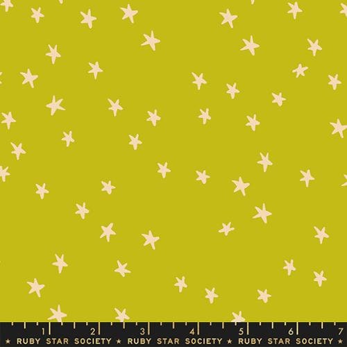 Starry in Pistachio by Ruby Star Society Fabric