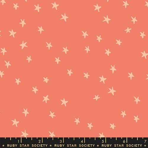Starry in Papaya by Ruby Star Society Fabric
