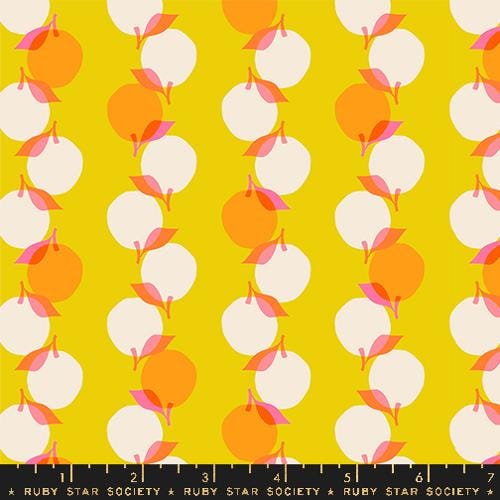 Juicy “Stacked Up” in Golden Hour by Ruby Star Society Fabric