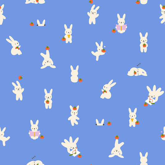 Pre Order Persimmon "Bun E and Sammy" in Lindley Blue by Ruby Star Society Fabric