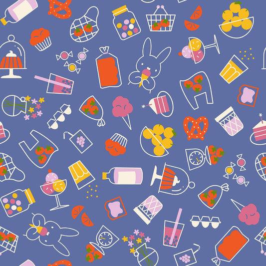 Pre Order Persimmon "Bun Es Market" in Twilight by Ruby Star Society Fabric