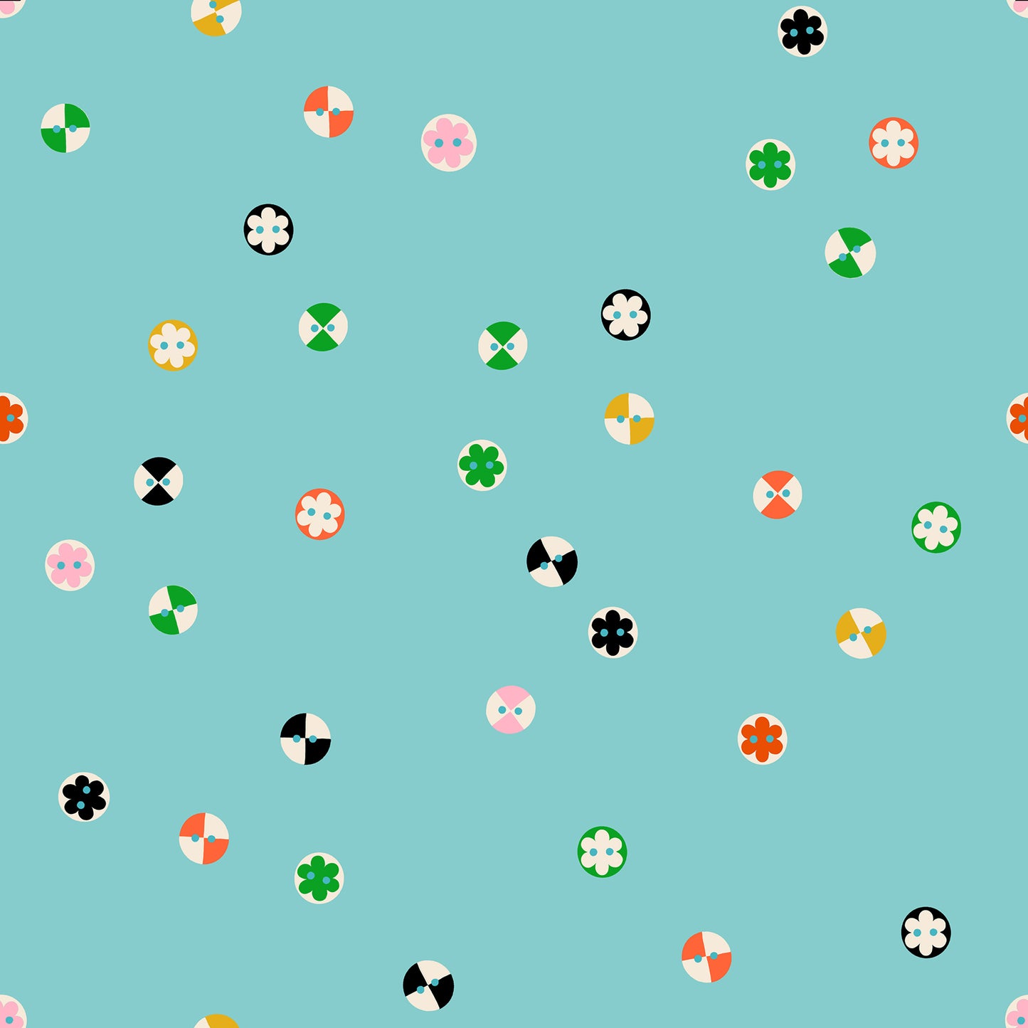 Pre Order 1 800 Notion "Buttons" in Cloudless by Ruby Star Society Fabric