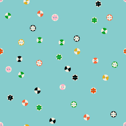 Pre Order 1 800 Notion "Buttons" in Cloudless by Ruby Star Society Fabric