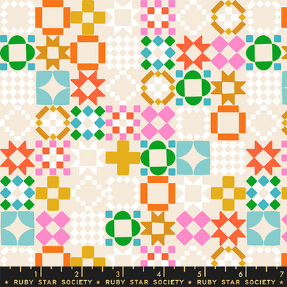 Pre Order 1 800 Notion "Quilty As Charged" in Shell by Ruby Star Society Fabric