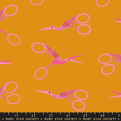 Pre Order 1 800 Notion "Stork Scissors" in Posy by Ruby Star Society Fabric