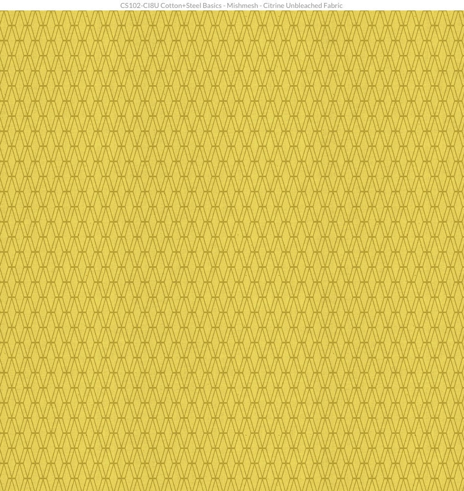 Mishmesh in Citrine Unbleached by Cotton + Steel Fabric