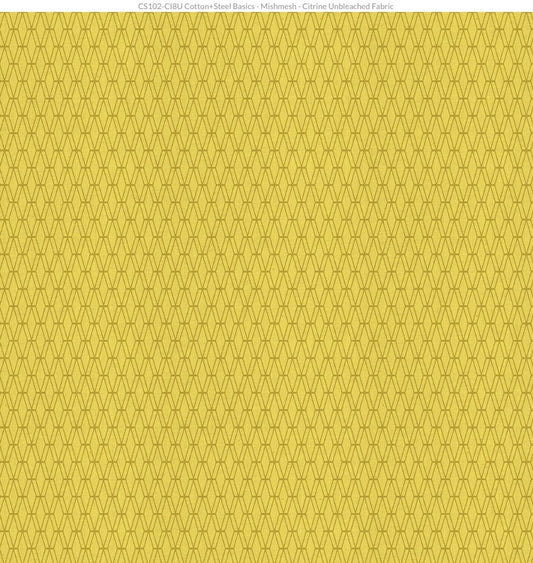 Mishmesh in Citrine Unbleached by Cotton + Steel Fabric