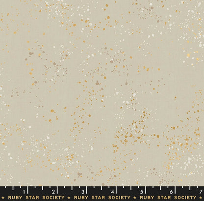 Speckled in Natural Metallic by Ruby Star Society Fabric