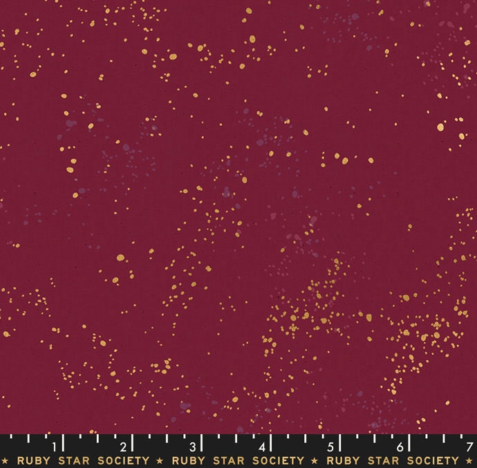 Speckled in Wine Time Metallic by Ruby Star Society Fabric