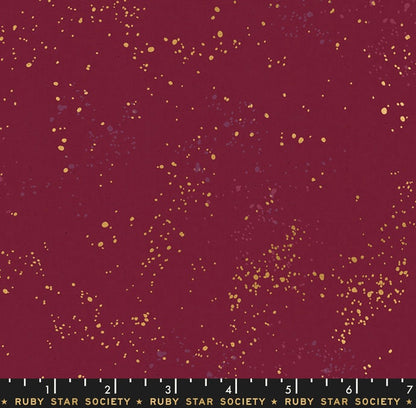 Speckled in Wine Time Metallic by Ruby Star Society Fabric