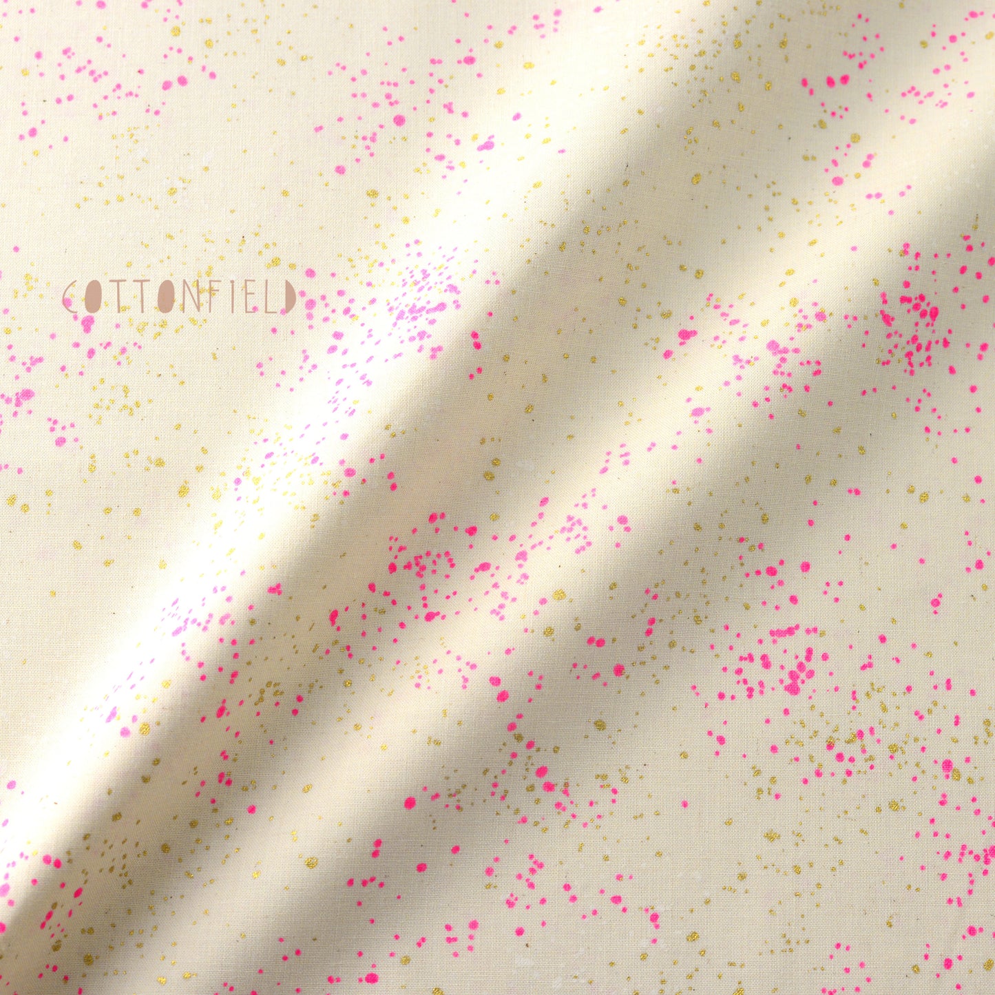 Speckled in Neon Pink Metallic by Ruby Star Society Fabric