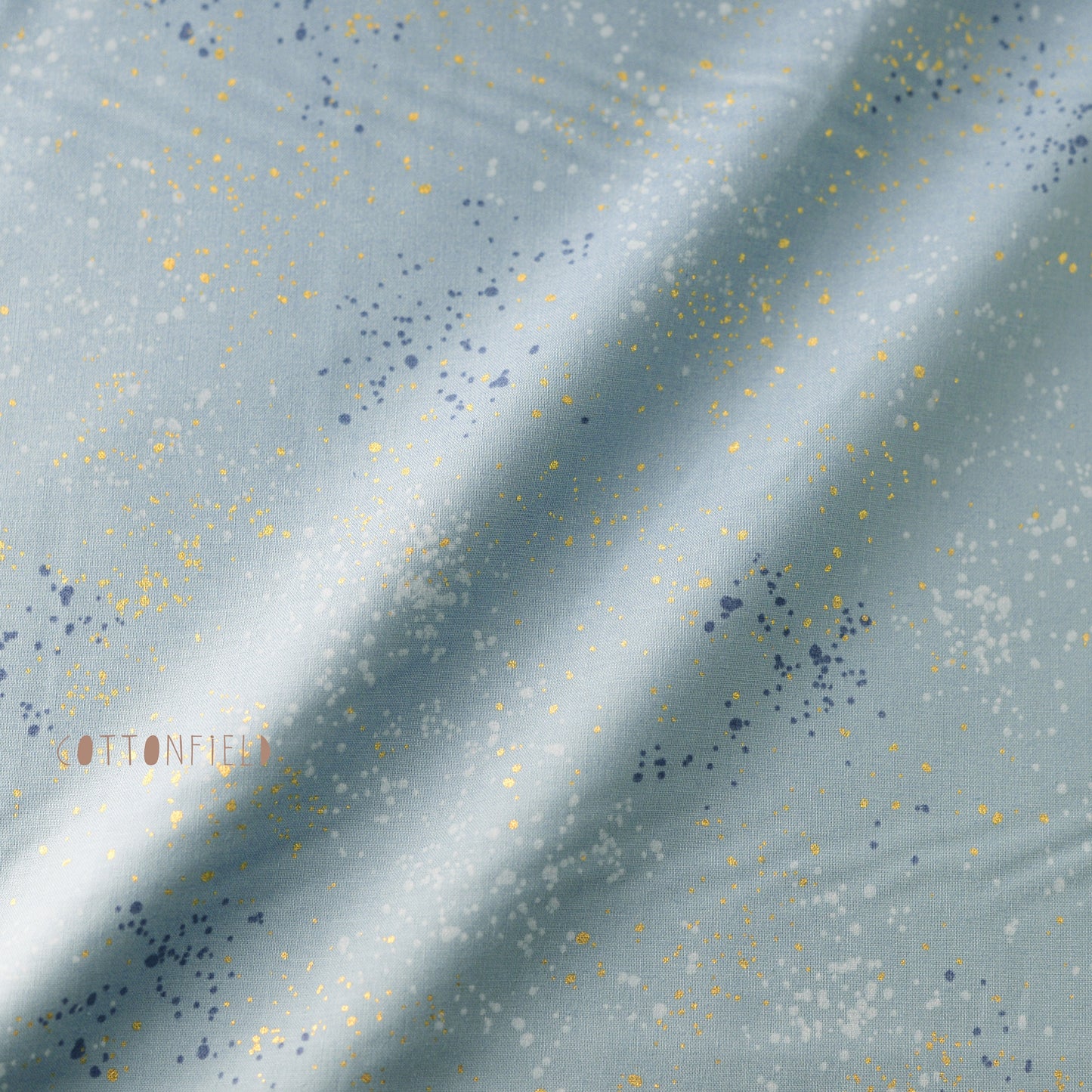 Speckled in Metallic Soft Blue by Ruby Star Society Fabric