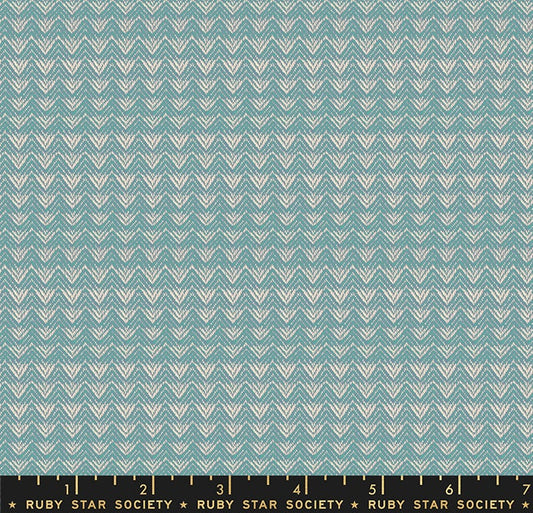 Candlelight Woven Mountain (Ocean) | Ruby Star Society Fabric