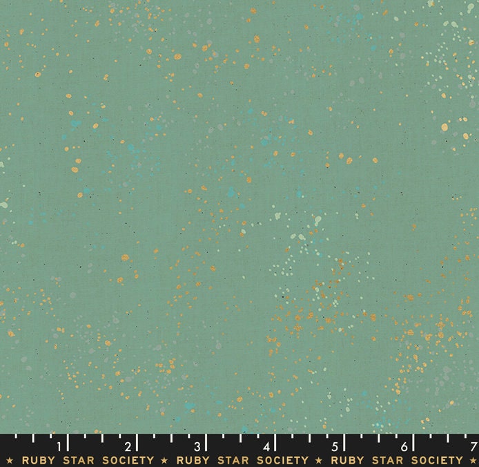 Speckled in Soft Aqua by Ruby Star Society Fabric