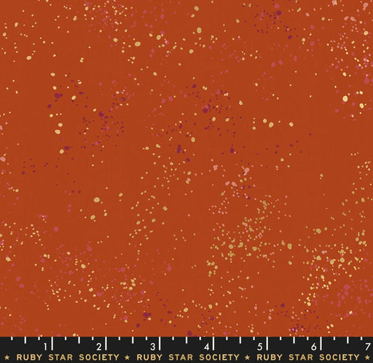 Speckled in Metallic Cayenne by Ruby Star Society Fabric