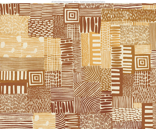 Homestead Plots in Gold Sand by Cotton + Steel Fabric