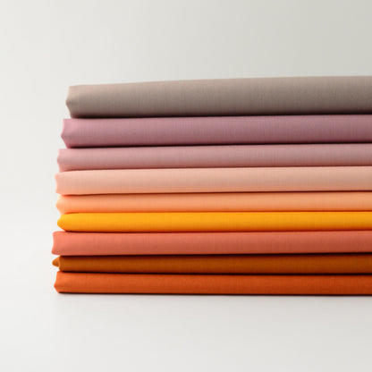 Warm (9pc) Pure Solids Fat Quarter Bundle | Art Gallery Fabric