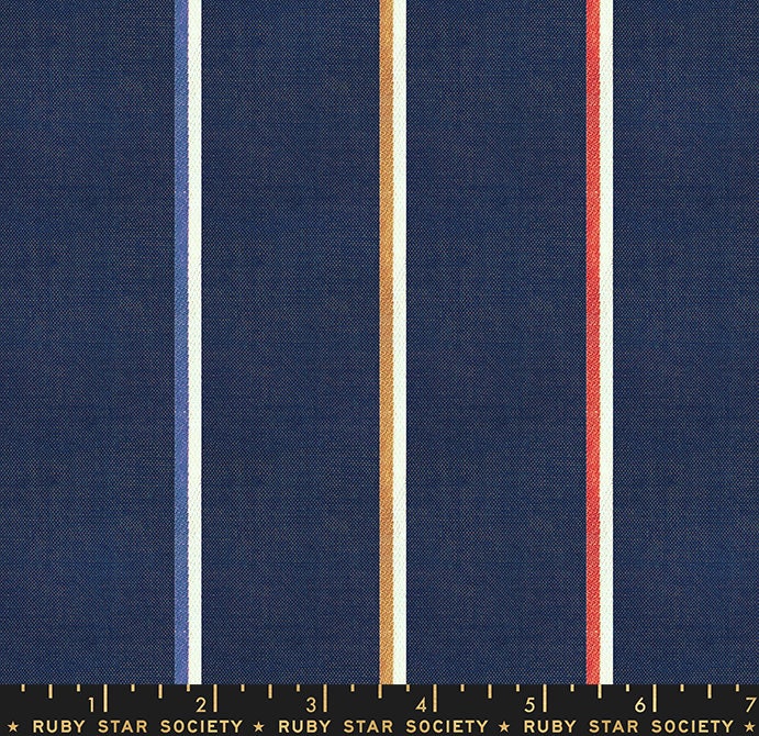 Heirloom Warp and Weft Wovens (Navy) | Ruby Star Society Fabric