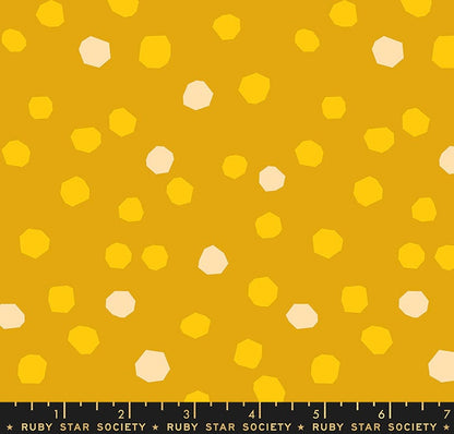 First Light “Chunky Dots” in Goldenrod by Ruby Star Society Fabric
