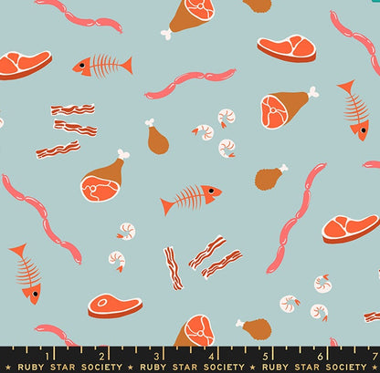 Food Group “Deli cious” in Polar by Ruby Star Society Fabric