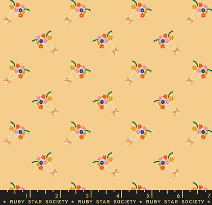 Food Group “Bouquet” in Butternut by Ruby Star Society Fabric
