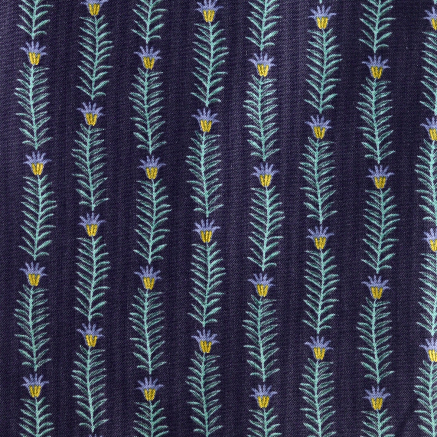 Camont Eden (Navy Metallic) | Rifle Paper Co Fabric