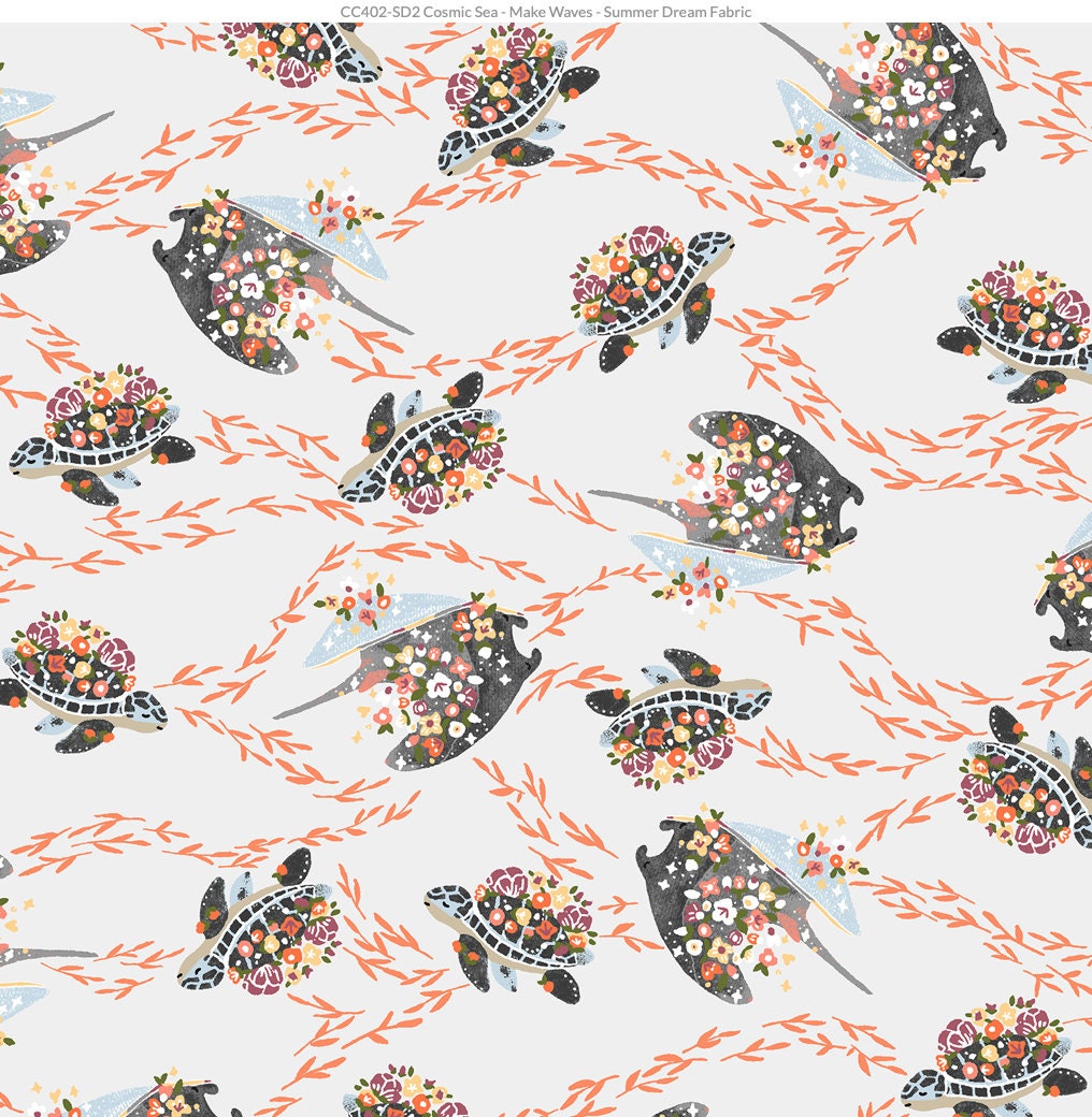 Cosmic Sea “Make Waves” in Summer Dream by Cotton + Steel Fabric