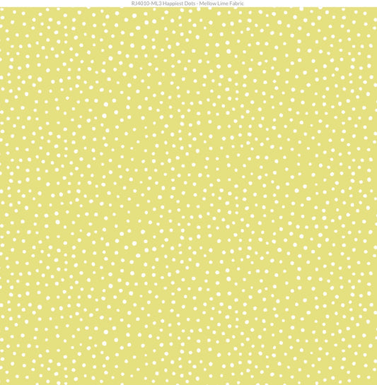 Happiest Dots in Mellow Lime by RJR Fabric