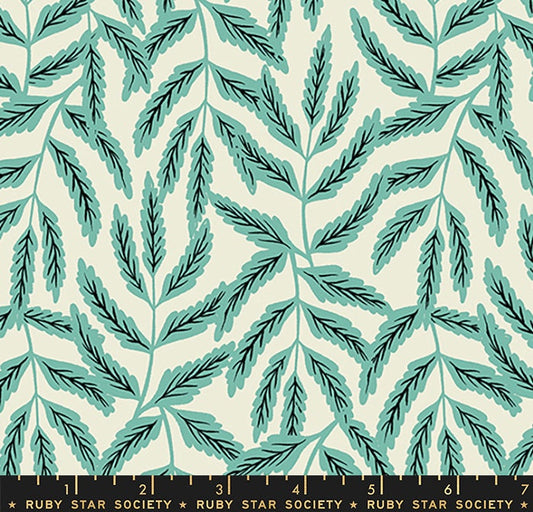 Florida Vol 2 “Jungle Leaves” in Water by Ruby Star Society Fabric
