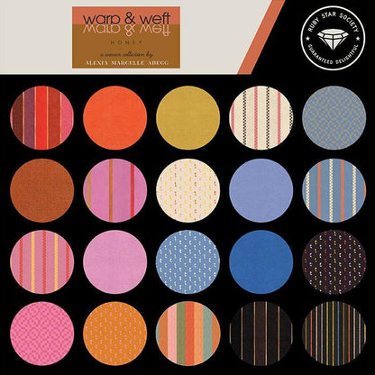 Warp and Weft Honey Holiday Woven Jacquard (Dusk) | Ruby Star Society Fabric