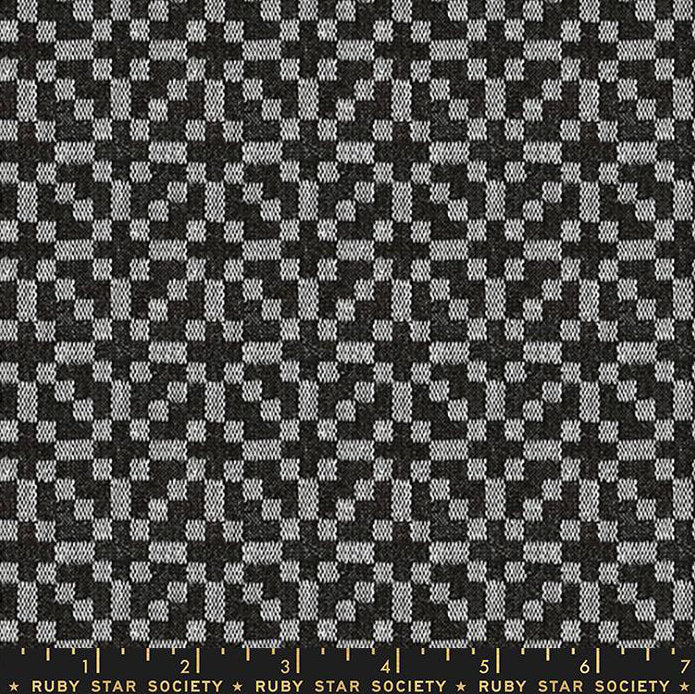 Warp and Weft Honey Holiday Woven Jacquard (Black) | Ruby Star Society Fabric