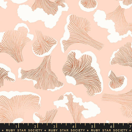 Elixir “Forager” in Metallic Peach” by Ruby Star Society Fabric