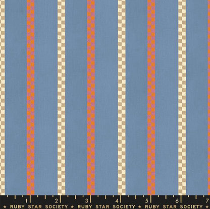 Warp and Weft Honey Matinee Woven Stripe (Dusk) | Ruby Star Society Fabric