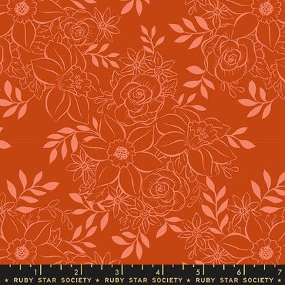 Winterglow Floral (Cayenne) Ruby Star Society
