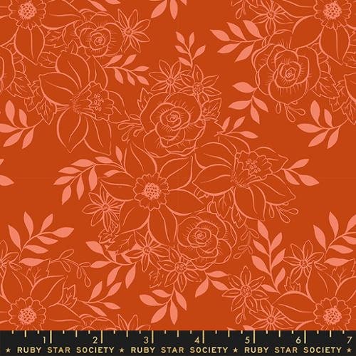 Winterglow Floral (Cayenne) Ruby Star Society