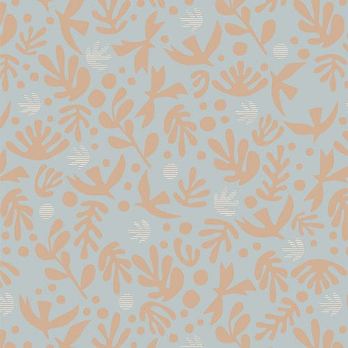 Duval "Boho Birds" in Glacier by Art Gallery Fabrics