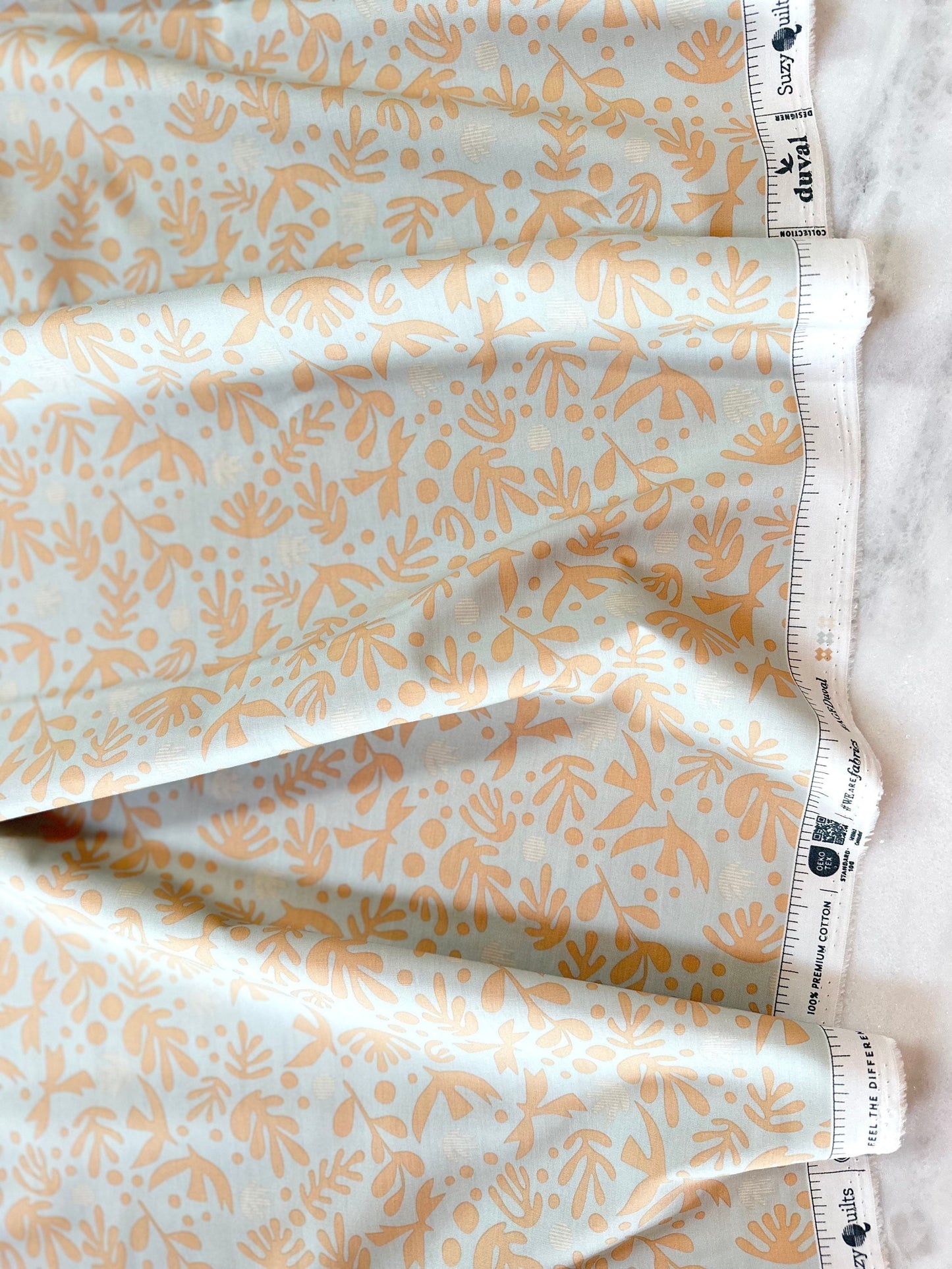 Duval "Boho Birds" in Glacier by Art Gallery Fabrics