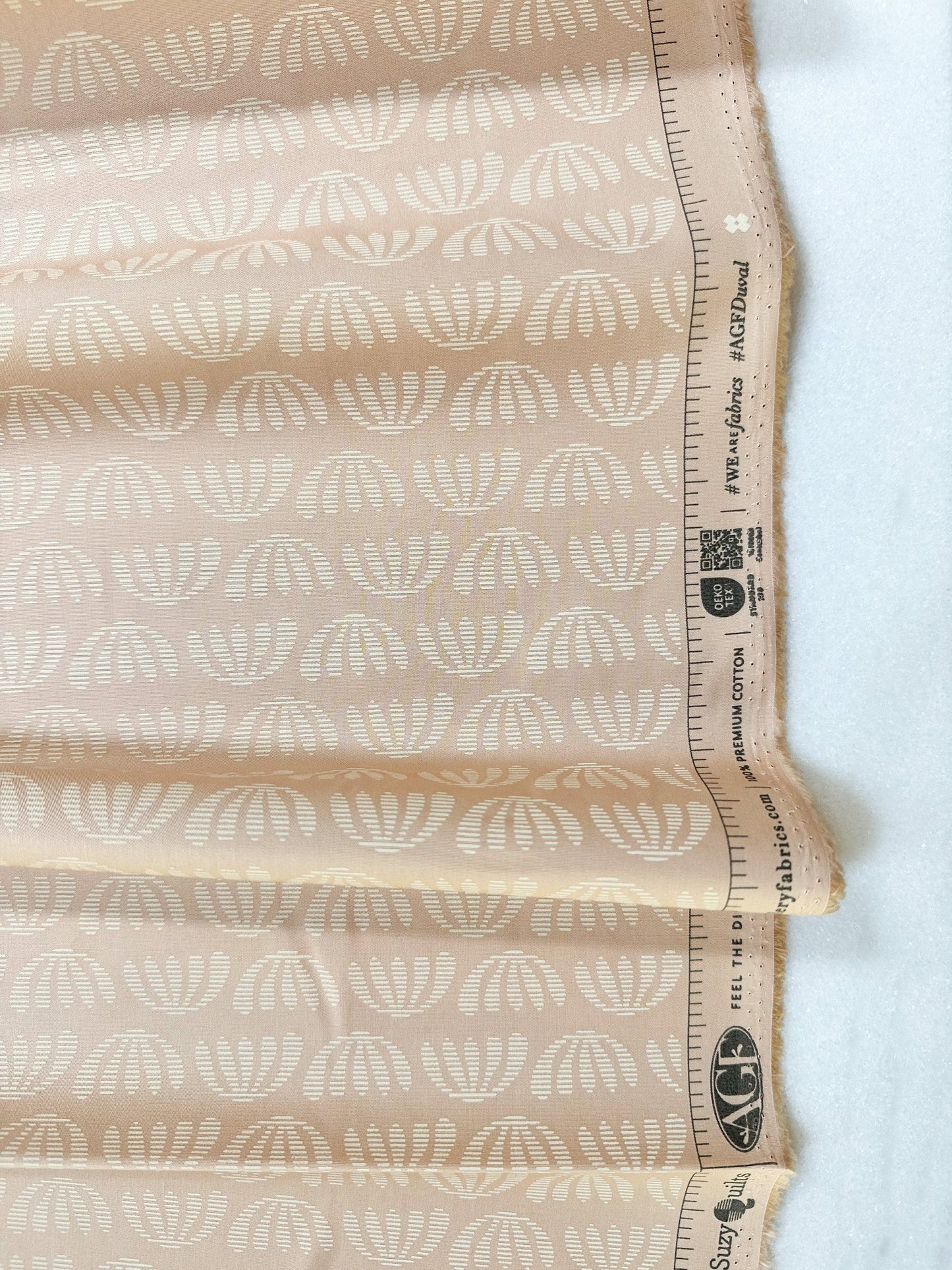 Duval "Boho Leaves" in Pearl by Art Gallery Fabrics