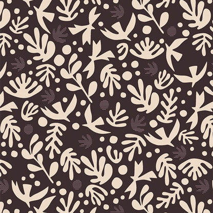 Duval "Boho Birds" in Truffle by Art Gallery Fabrics