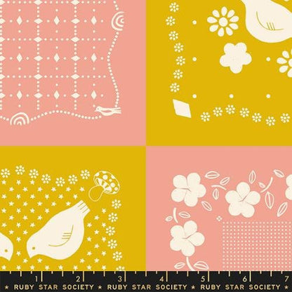 Sugar Maple in "Goldenrod" by Ruby Star Society Fabric