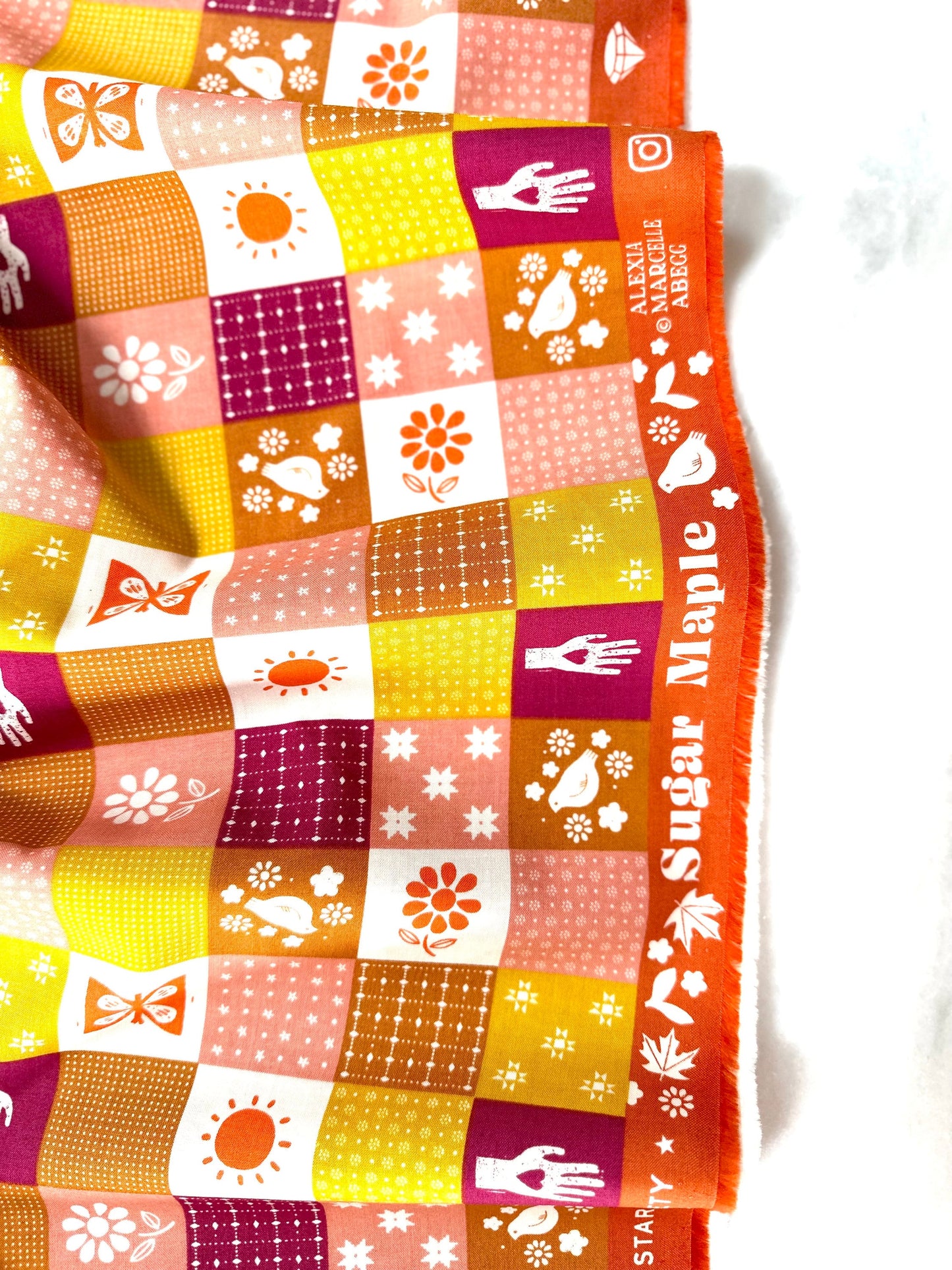 Sugar Maple Patchwork | Melon | Ruby Star Society Fabric