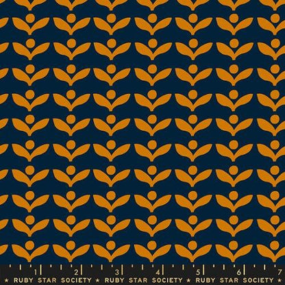 Sugar Maple "Bud" in Navy by Ruby Star Society Fabric