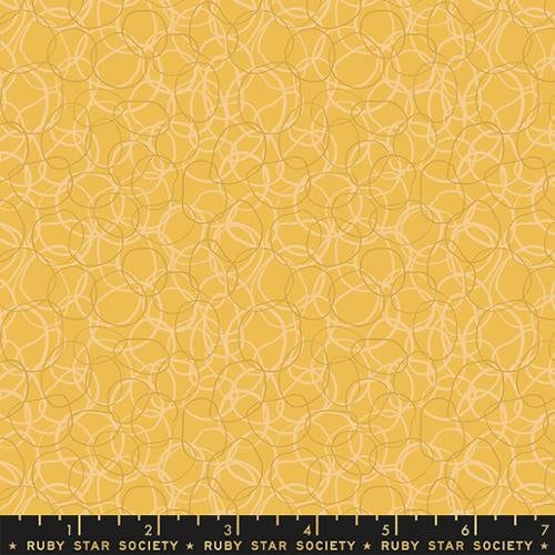 Verbena "Rubber Bands " in Butter by Ruby Star Society Fabric