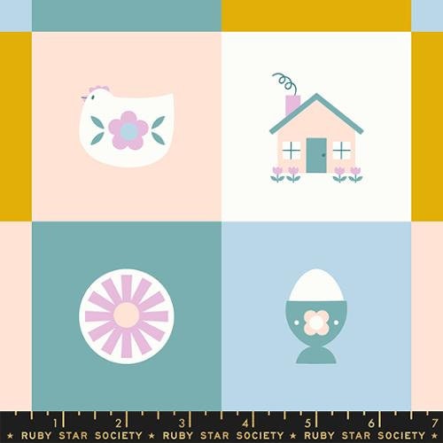 Picture Book "Memory Cards" in Playroom by Ruby Star Society Fabric