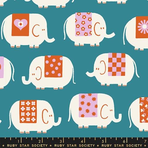 Picture Book "Elephants" in Storytime by Ruby Star Society Fabric