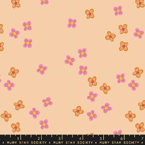 Favorite Flowers “Blossom” in Creme Brûlée by Ruby Star Society Fabric